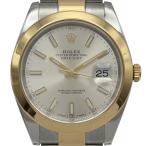 ロレックス ROLEX デイトジャスト41 126303 シルバー ゴールド/ステンレススチール 腕時計 メンズ 中古