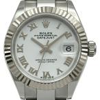 ロレックス ROLEX デイトジャスト28 279174 ホワイト ホワイトゴールド/ステンレススチール 腕時計 レディース 中古