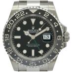 ロレックス ROLEX GMTマスター2 126710GRNR ブラック ステンレススチール 腕時計 メンズ 中古