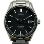 タグ・ホイヤー TAG HEUER カレラ キャリバー5 WAR211A-1 ブラック ステンレススチール 腕時計 メンズ 中古