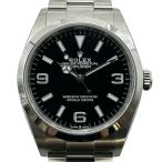 ロレックス ROLEX エクスプローラー36 124270 ブラック ステンレススチール 腕時計 メンズ 中古