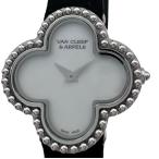 ヴァンクリーフ＆アーペル Van Cleef &amp; Arpels アルハンブラ VCARD21600 ホワイトシェル ホワイトゴールド 腕時計 レディース 中古