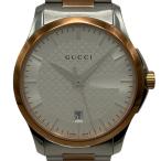 グッチ GUCCI Gタイムレス YA126447(1264) シルバー GP/ステンレススチール 腕時計 メンズ 中古