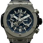 ウブロ HUBLOT ビッグバン ウニコ チタニウムブルー 421.NX.5170.RX ブルー チタン 腕時計 メンズ 中古