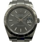 ロレックス ROLEX デイトジャスト41スレート 126334 グレー ホワイトゴールド/ステンレススチール 腕時計 メンズ 中古
