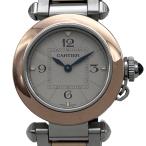 カルティエ Cartier パシャ ドゥ カルティエ W2PA0007 シルバー ピンクゴールド/ステンレススチール  腕時計 レディース 中古