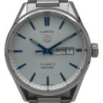 タグ・ホイヤー TAG HEUER カレラ キャリバー5 デイデイト WAR201K シルバー ステンレススチール 腕時計 メンズ 中古