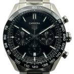 タグ・ホイヤー TAG HEUER カレラ キャリバーホイヤー02 スポーツ クロノグラフ CBN2A1B.BA0643 ブラック ステンレススチール 中古