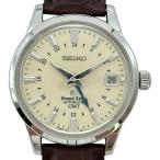 グランドセイコー Grand Seiko メカニカル GMT SBGM021(9S66-00A0) アイボリー ステンレススチール 腕時計 メンズ 中古