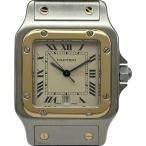 カルティエ Cartier サントスガルベLM W20011C4 ホワイト ゴールド/ステンレススチール 腕時計 レディース 中古
