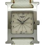 エルメス HERMES Hウォッチ ドゥブルトゥール HH1.210 シルバー ステンレススチール 腕時計 レディース 中古