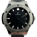 ウブロ HUBLOT クラシック フュージョン チタニウム 581.NX.1171.RX ブラック チタン 腕時計 ユニセックス 中古