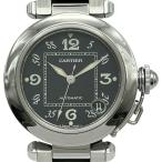 カルティエ Cartier パシャC W31043M7 ブラック ステンレススチール 腕時計 レディース 中古