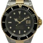 ロレックス ROLEX サブマリーナ 16613 ブラック ゴールド/ステンレススチール 腕時計 メンズ 中古