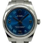 ロレックス ROLEX オイスター パーペチュアル 31 177200 アズーロブルー ステンレススチール 腕時計 ユニセックス 中古
