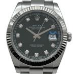 ロレックス ROLEX デイトジャスト41 126334G ブラック ホワイトゴールド/ステンレススチール 腕時計 メンズ 中古