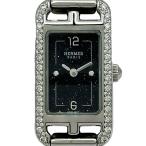 エルメス HERMES ナンタケット PM 29mm NA2.133 ブラック ステンレススチール 腕時計 レディース 中古