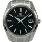 グランドセイコー Grand Seiko ヘリテージコレクション 9Fクォーツ SBGP003(9F85-0AD0) ブラック ステンレススチール 腕時計 メンズ 中古