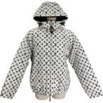 ショッピングヴィトン ルイ・ヴィトン LOUIS VUITTON モノグラム総柄リバーシブルファージャケット FPOW22 ホワイト ナイロン ダウンジャケット レディース 中古