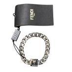 フェンディ FENDI FFロゴブレスレット シルバー メタル アクセサリー 中古