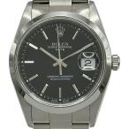 ロレックス ROLEX オイスターパーペチュアル 15200 ブラック ステンレススチール 腕時計 レディース 中古