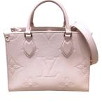 ルイ・ヴィトン LOUIS VUITTON オンザゴーPM M47135 ピンクオパール 牛革 ハンドバッグ レディース 中古