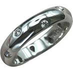 ティファニー TIFFANY＆CO ドッツ ダイヤリング プラチナ Pt950 ジュエリー 中古
