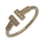 ティファニー TIFFANY＆CO Tワイヤーダイヤリング ゴールド Au750 ジュエリー 中古