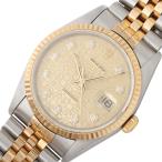 ロレックス ROLEX デイトジャスト 16233G シャンパン W番 腕時計 メンズ 中古