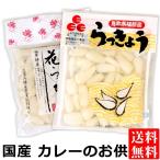 国産 らっきょ 2種セット( 福井県産花らっきょう 鳥取砂丘らっきょう )  メール便 送料無料