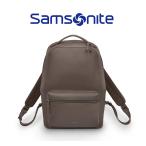 【未使用 超美品】 サムソナイト Samsonite リュック バックパック バッグ ビジネス 鞄 レザー ブラウン メンズ 紳士 通勤通学 大容量 硬め