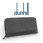 【送料無料 美品】 ダンヒル dunhill ラウンドファスナー長財布 オーガナイザー トラベルケース ディーエイト レザー ブラック メンズ 紳士