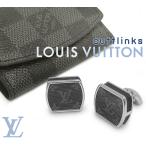 [ очень красивый товар почти не использовался ] Louis Vuitton запонки кнопка кафф links s weve ru тип монограмма Eclipse metal серебряный b rack case есть 