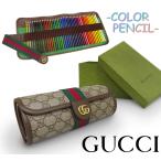[ не использовался очень красивый товар ] Gucci GUCCI цвет авторучка порог двери цветные карандаши 40 -цветный набор материалы для рисования наматывать type с футляром GGs шкив m Brown мужской женский с ящиком 