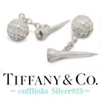  бесплатная доставка прекрасный товар Tiffany Tiffany&Co запонки кнопка кафф links Golf узор цепь фиксированный серебряный SV925 серебряный аксессуары 