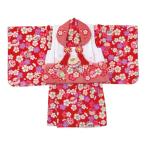 女児一つ身セット綸子・二部式・刺繍...