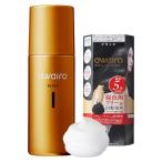 awairo アワイロ | ムース ヘアカラー 白髪染め 【ブラック】 80g 永久染毛剤 医薬部外品 白髪隠し 泡 カラー 黒染め レディース メン