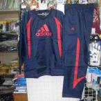 アディダス ベーシックピステ  上下紺×赤 ネイビー×レッド Oサイズ 大きいサイズ adidas  新品 レトロ   即決価格
