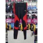 アシックス TIレディースロングタイツCF黒×赤Lサイズ asics 新品 レトロ  即決価格/