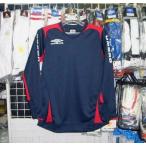 アンブロ かっこいい長袖 紺×赤 150cm ジュニア キッズ 子供 umbro UBA7745J新品 レトロ  即決価格