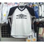 アンブロ かっこいい 長袖 白×黒 ホワイト×ブラック 150cm ジュニア キッズ 子供 umbro UBA7747J 新品 レトロ  即決価格
