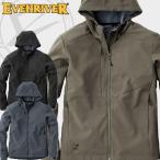 イーブンリバー R058 ライトシェルストレッチパーカー EVENRIVER 防風 (社名ネーム一か所無料) ワークウェア