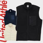 (アウトレット 在庫処分) ユナイテッドアスレ 7099-01 マイクロフリースフルジップベスト UnitedAthle キャブ フリースベスト