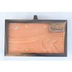 723-7 Mini . сервировочный поднос угол дерево есть левый правый двоякое применение маленький 