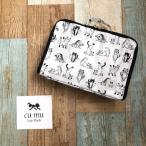 cu-mu ヨガにゃんこ 猫柄トラベルポーチ 布フェチ かわいい 猫 グッズ 雑貨 ギフト プレゼント ハンドメイド おしゃれ 日本製 小物