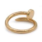 CARTIER カルティエ ジュストアンクル リング 指輪 イエローゴールド 18金 K18YG Au750 ジュエリー ユニセックス サイズ約18号 保証書付属