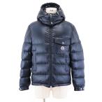 【未使用】モンクレール 23年製 WOLLASTON ウォラストン ショート ライト ナイロン ダウンジャケット ロゴパッチ メンズ 1 紺 MONCLER