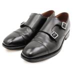  Crockett and Jones SHIPS специальный заказ CADOGAN двойной monk ремешок кожа обувь кожа обувь мужской 8.5 чёрный Британия производства CROCKETT&amp;JONES