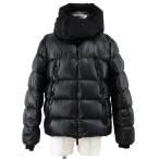 【極美品】MONCLER モンクレール ダウンジャケット 2022年製 ZUBAIR ズバイル マイクロリップストップ 2WAY フード取外可 メンズ 2 黒