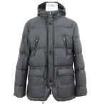 Salvatore Ferragamo サルヴァトーレ フェラガモ ダウンジャケット ダッフル ロゴ ドローコード ガンチーニ メンズ 50 チャコール 伊製